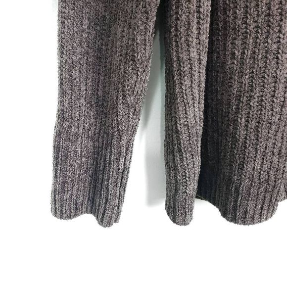 LUCKY BRAND Oversize Plum Muted Lavender Long Sleeve V-Neck Knit Sweater Size: L - Picture 2 of 5